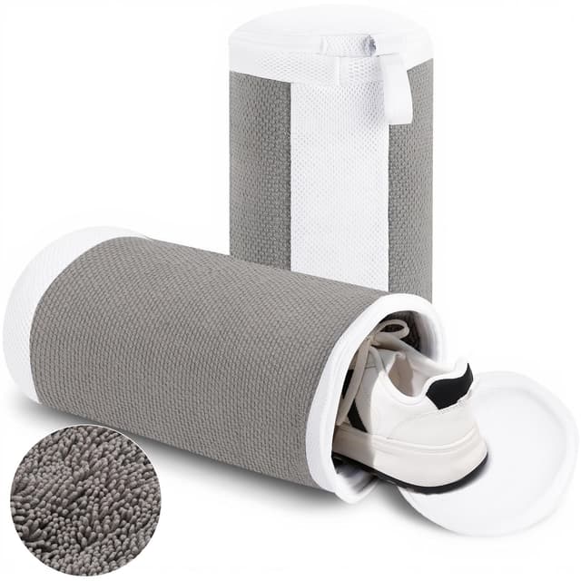 👟🧼 Dntorx 2 Stück Schuhwaschbeutel Waschmaschine | 40 × 20 cm Wiederverwendbarer Schuhbeutel mit Reißverschluss