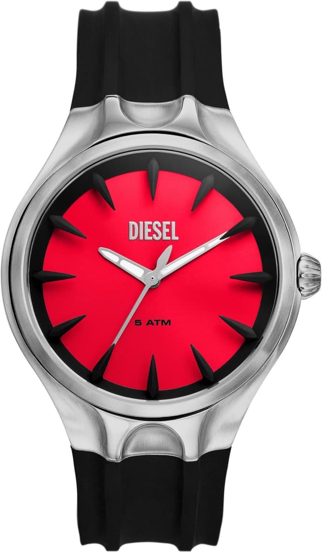 🔥 Super Angebot! Diesel Herren Analog Quarz Uhr mit Silikon Armband DZ2202