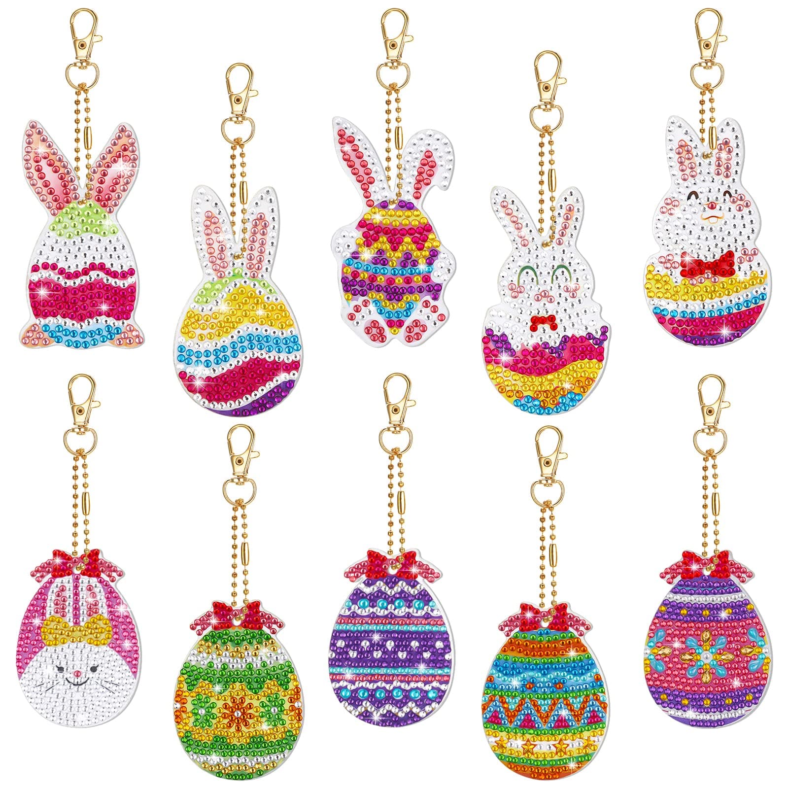 🐰🎨 FANTESI Ostern Diamond Painting Anhänger 5D Diamant Painting Kit 🎨🐰