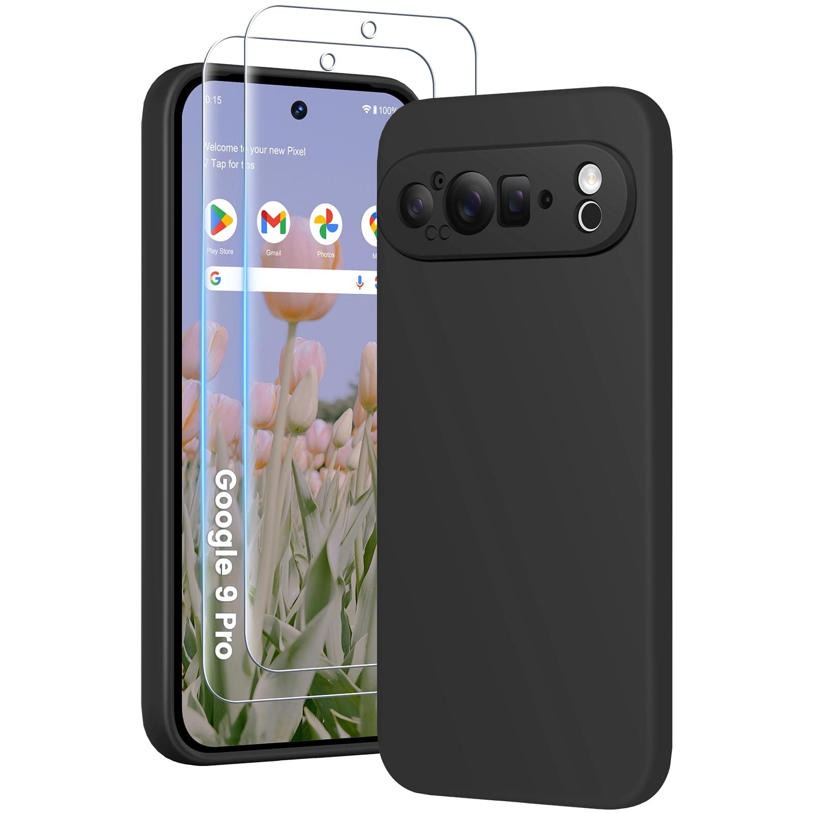 PuyaTeya 3 in 1 Hülle für Google Pixel 9 Pro 📱🔒