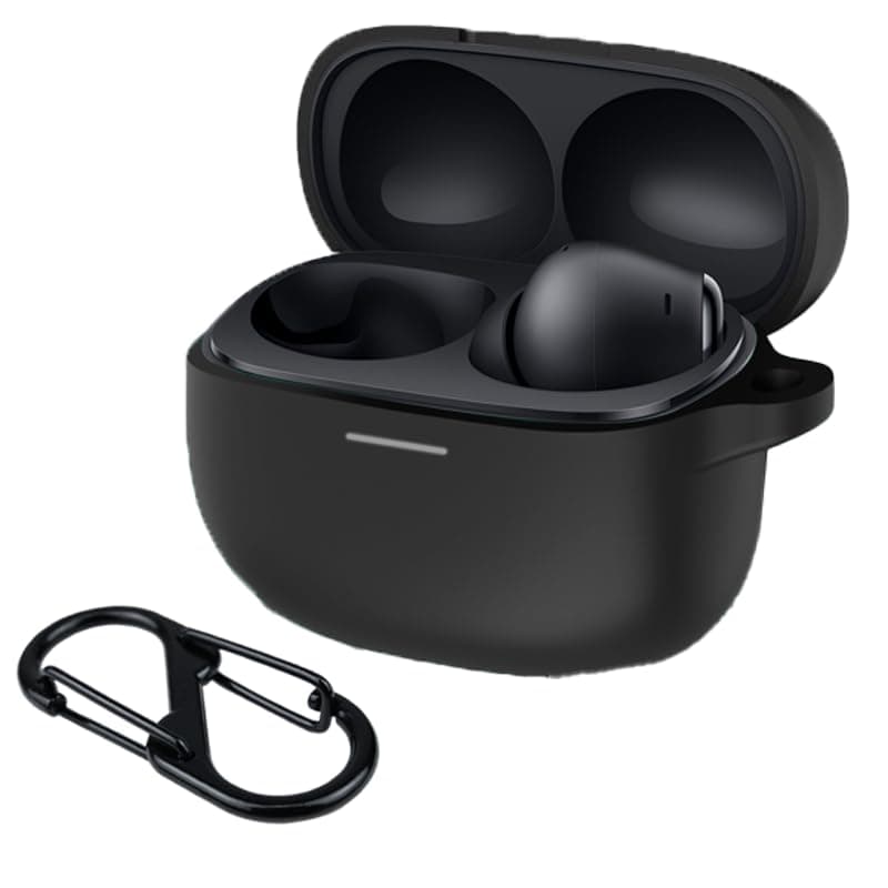 🌟 Angebot! Silikon Hülle für Xiaomi Redmi Buds 6 Pro mit Karabiner 🎧