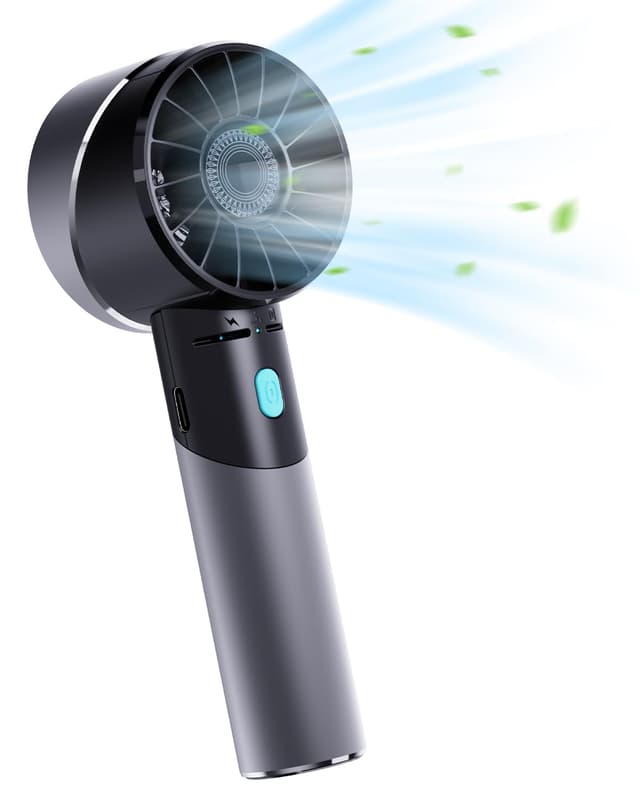 🌬️🔋 Lepwings Handventilator - Mini Ventilator USB aufladbar mit 4 Geschwindigkeiten