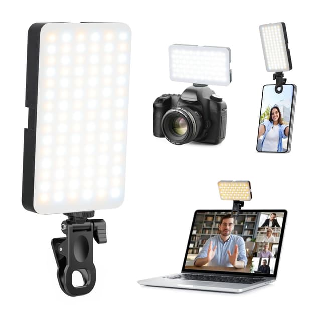 Handy Licht iPhone Selfie Licht: 90 LED Wiederaufladbare Telefonfülllichter