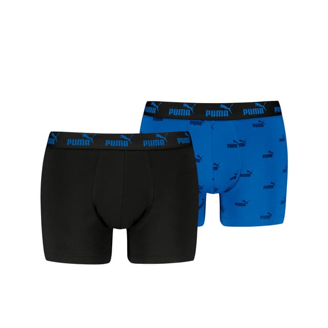 🔥 PUMA Herren Elements Boxer (2er Pack) XL Blau / Schwarz - 35% Rabatt!