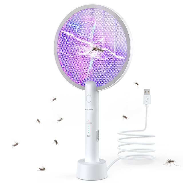 PALONE Elektrische Fliegenklatsche Insektenvernichter - 2 in 1 USB Elektrischer Fliegenfänger Insektenfalle 🦟