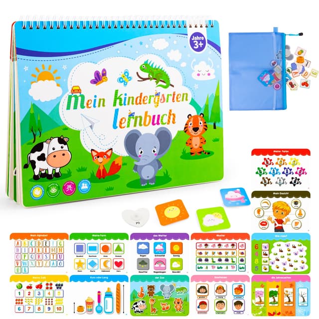 Weokeey Montessori Spielzeug Quiet Book ab 3 Jahren 📚🎨
