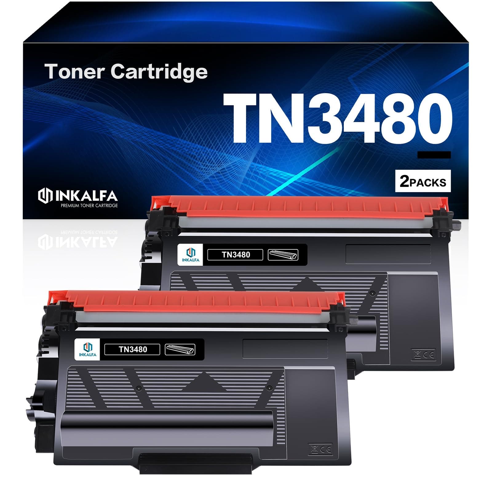 🖨️ TN3480 TN-3480 Kompatibler Toner Schwarz, 2-Pack - Brother HL-L5100DN MFC-L5750DW