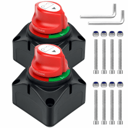 🔋 Batterie Trennschalter 12v 24v 48v: ENDARK Hauptschalter 275a Batterietrennschalter- Batterieschalter 12 volt für Auto Kfz Motorrad Autobatterie Boot 2 Packungen 2 Stück
