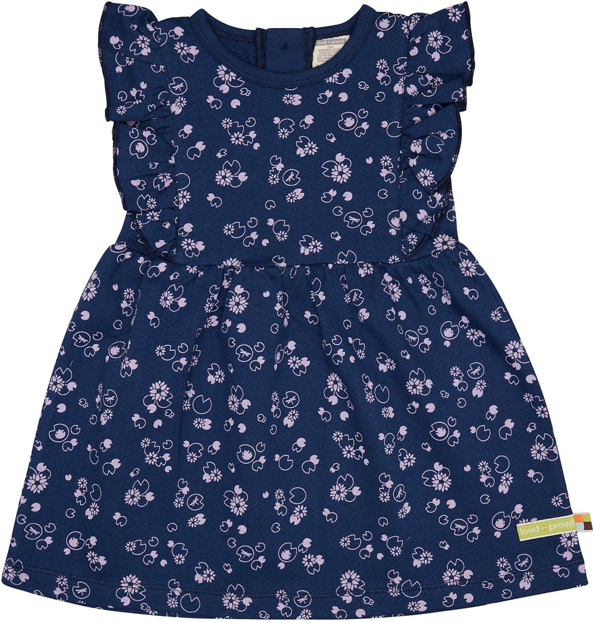 🌟 Reduziert: Mädchen Kleid aus Bio Baumwolle 74-80 Ultramarine 🌈