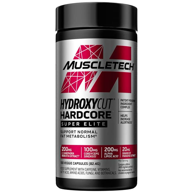 MuscleTech Hydroxycut Hardcore Super Elite | Unterstützen den Fettstoffwechsel ⚡️🏋️‍♂️