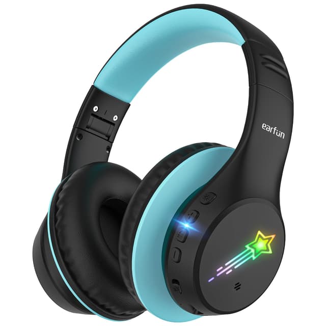 🌟 EarFun Bluetooth Kinder Kopfhörer - Sternschnuppen-Licht 🎧
