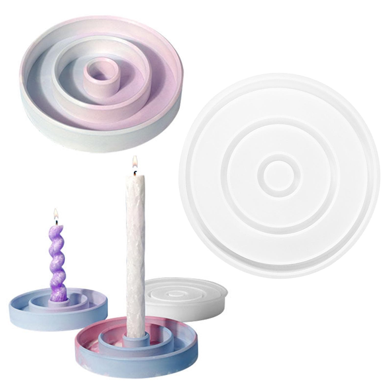 🕯️🌟 Silikonform Kerzenhalter - Gießformen für kreative DIY-Projekte!