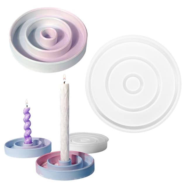 🕯️🌟 Silikonform Kerzenhalter - Gießformen für kreative DIY-Projekte!