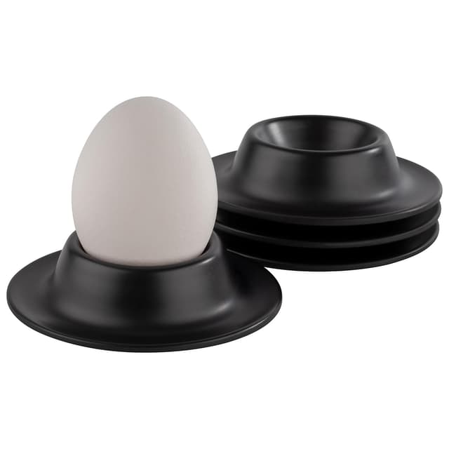 APS 83849 Eierbecher Set in Schwarz - 4er Set Melamin Eierbecher 🥚🍳