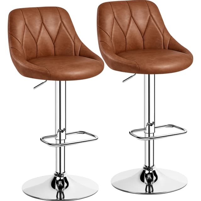 Yaheetech Barhocker 2er Set höhenverstellbarer Barstuhl 360° drehbarer Tresenhocker Polsterhocker 🌟