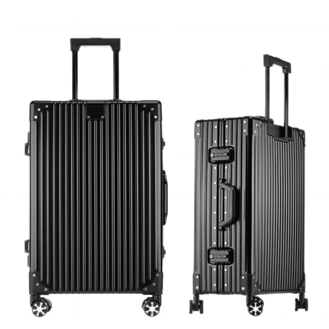 🧳 Yuweijie Koffer 100% Aluminium Bordkoffer Hartschalen-Koffer Trolley Rollkoffer Handgepäck Teleskopgriff