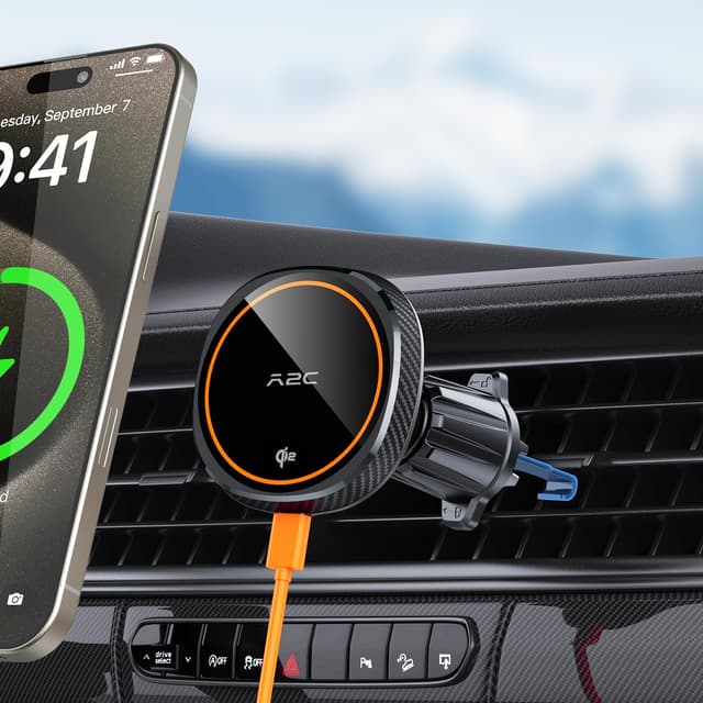 APPS2Car Qi2 15W Magsafe Handyhalterung Auto mit Ladefunktion