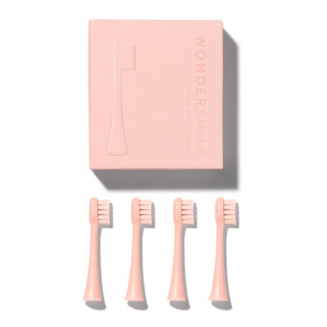 Wondersmile Ersatzbürsten Schallzahnbürste (Soft, Atomic Rose, 4er Pack) 🌹💫