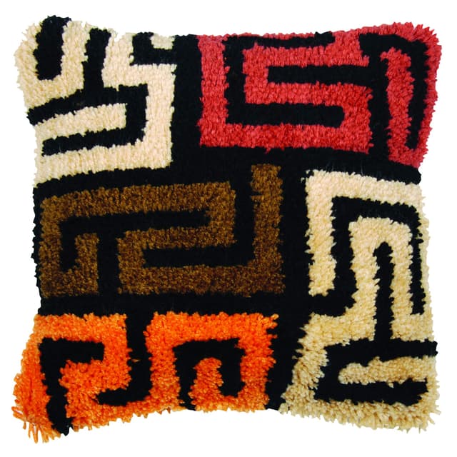 🎨 Vervaco Knüpfkissen Set Deko Kissenbezug Knüpfset für Anfänger KUBA Basteln Erwachsene Kreativ DIY 🧵