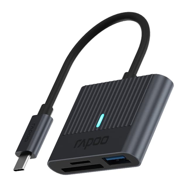🔥 Super Angebot! Rapoo UCR-3001 USB-C 3-1 Speicherkartenleser aus Aluminium