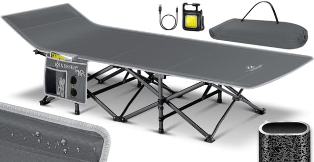 KESSER® Campingbett Feldbett Klappbar inkl. Tragetasche 🏕️