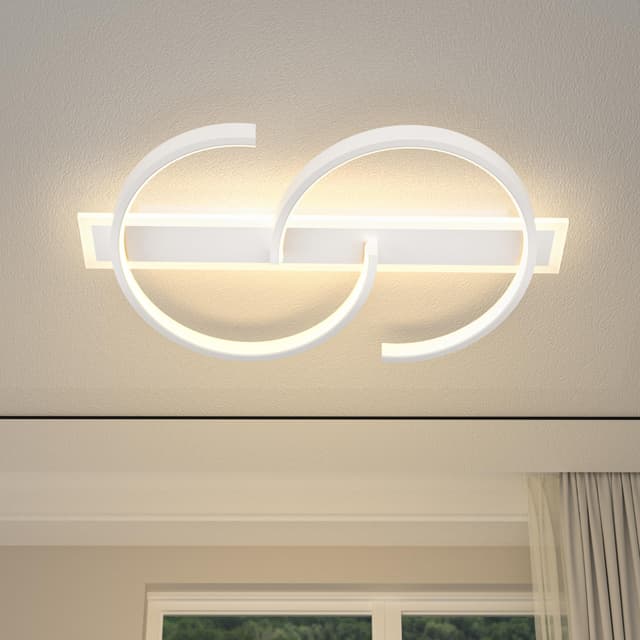 LUOLONG LED Deckenleuchte Dimmbar 🌟 Modernes Design und warme Atmosphäre