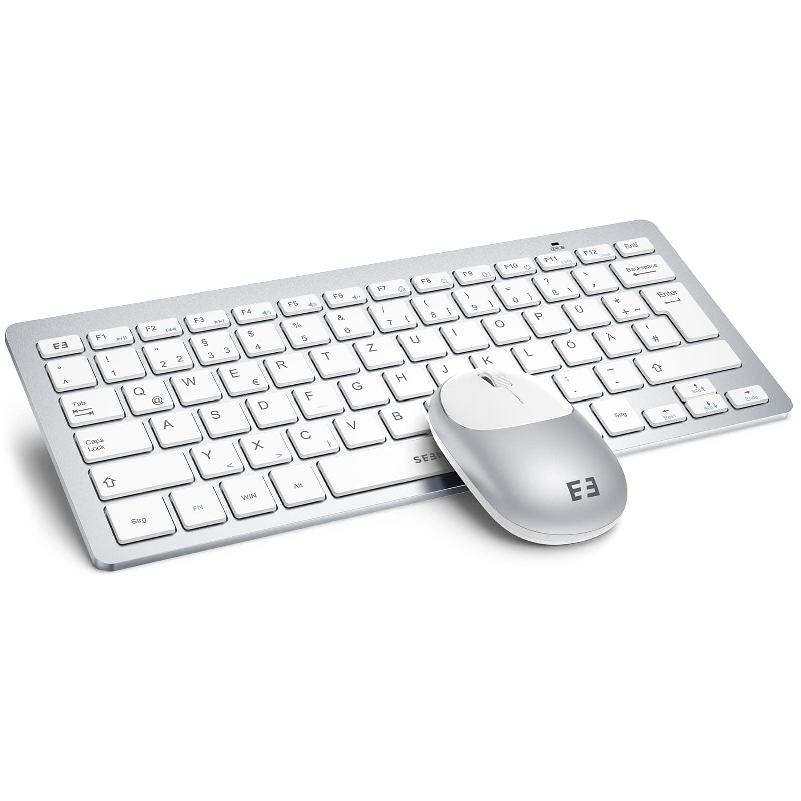 Seenda Funktastatur mit Maus - Kabelloses Set für PC/Laptop/TV 🖱️