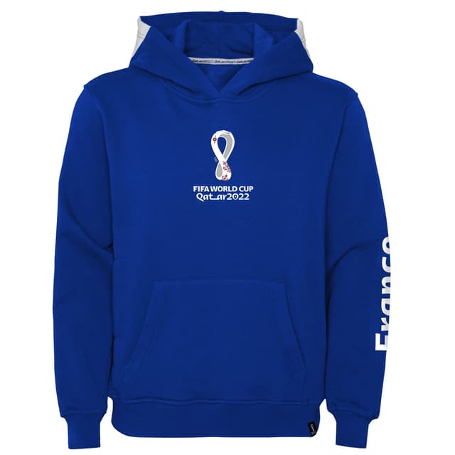 FIFA Mädchen Offizieller World Cup 2022 Mädchen Hoodie Kapuzen-Sweatshirt (1er Pack) 8-10 Jahre Navy 😍⚽