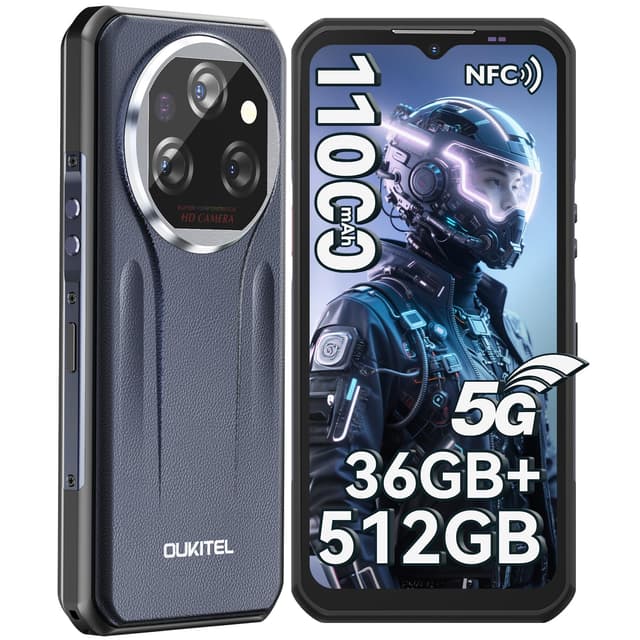 OUKITEL WP39 Pro Outdoor Handy 5G 36GB+512GB/2TB,11000mAh Android 14 Outdoor Smartphone Ohne Vertrag