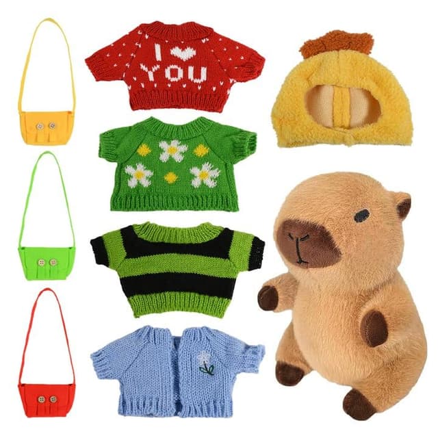 🌟 Esoes Dress Up Capybara Plushies Puppe 23cm - Hochwertiges Kuscheltier 🌟
