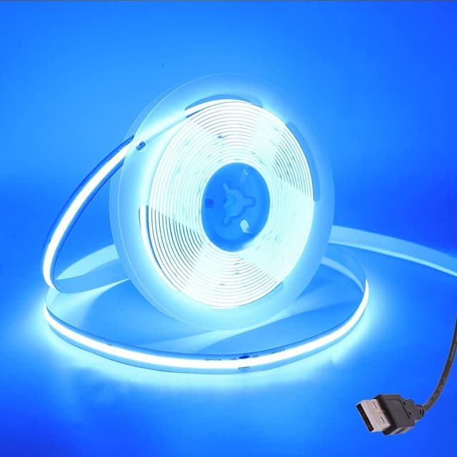 Wisada COB LED Streifen 2M - Eisblaues FCOB LED Lichtband für Schrankbeleuchtung und mehr! 💡