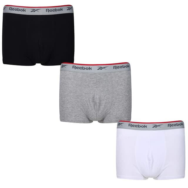 Angebot: Reebok Herren Ovett Badehosen (3er Pack) XL Schwarz/Weiß/Grau 🩳🏊