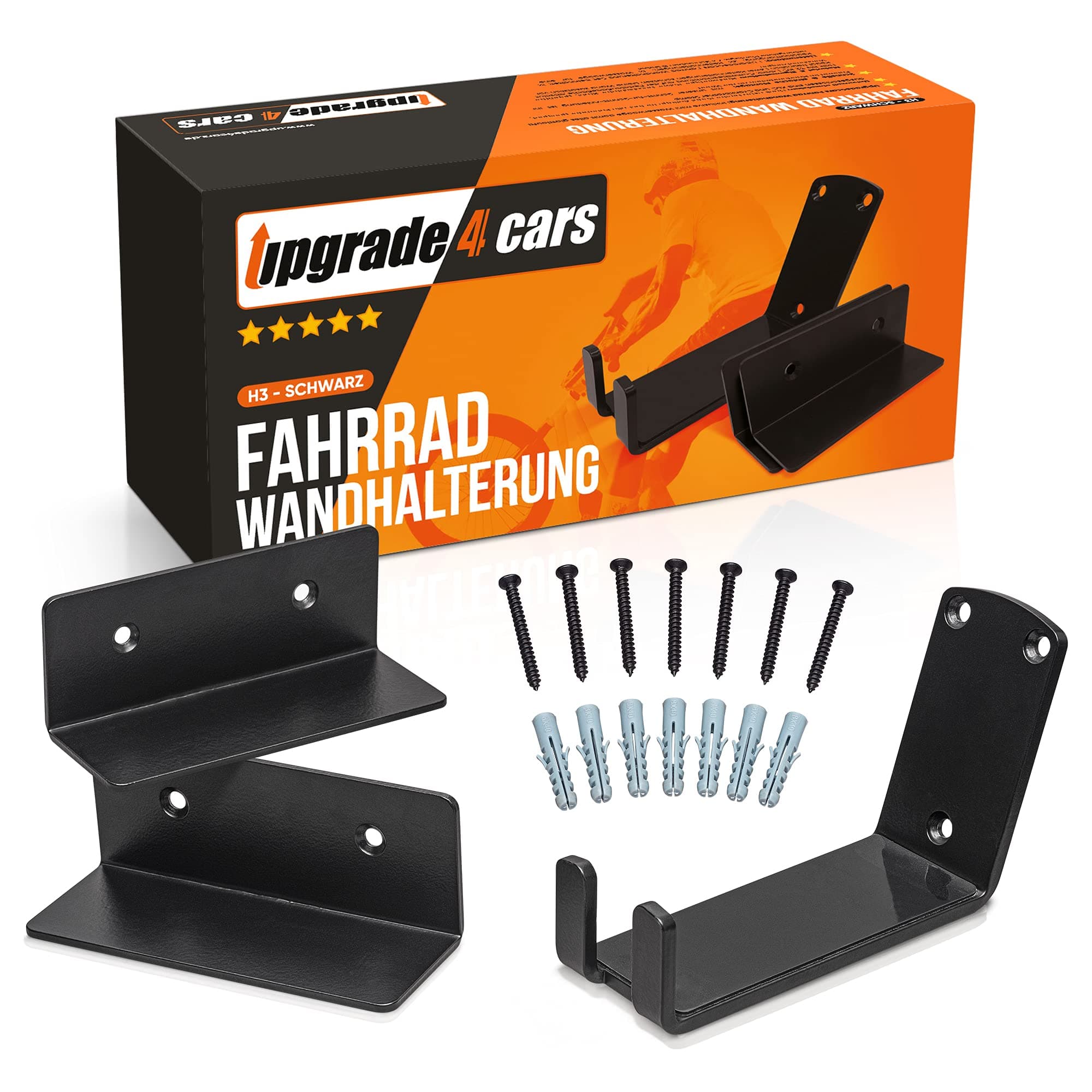 Upgrade4cars Fahrrad Wandhalterung Horizontal | Pedal Wandhaken Radaufhängung 🚴‍♂️