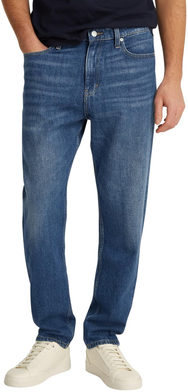 Tommy Jeans Herren Zugeschnitten 28W / 32L Denim (Denim Dark) 🌟👖