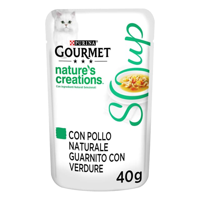 🐱😻 Angebot: GOURMET SUPPE Con fiocchi di pollo con verdure 40gr - Nassfutter für Katzen