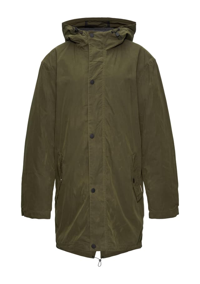 🌟 Mega Deal! QS Parka mit herausnehmbarem Innenfutter M Olivgrün 🧥