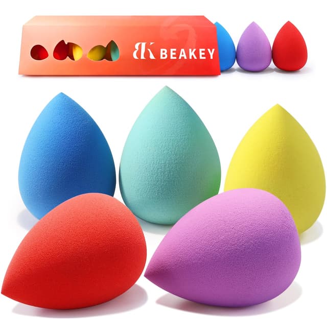 🌟 BEAKEY Make up Schwamm Set, Mehrfarbige blenderBeauty Schwamm Foundation Schminkschwamm 🎨