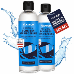 🚗 LICARGO® Scheibenversiegelung Auto (2x 250ml) - Extremer Abperleffekt für klare Sicht 🌧️ - Glasversiegelung Auto für wasserabweisende Scheiben (2er Set Scheibenversiegelung)
