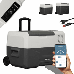 🌬️🧊 Arebos Kompressor Kühlbox mit Rollen 27 Liter | Elektrische Gefrierbox mit APP & Smart-Steuerung