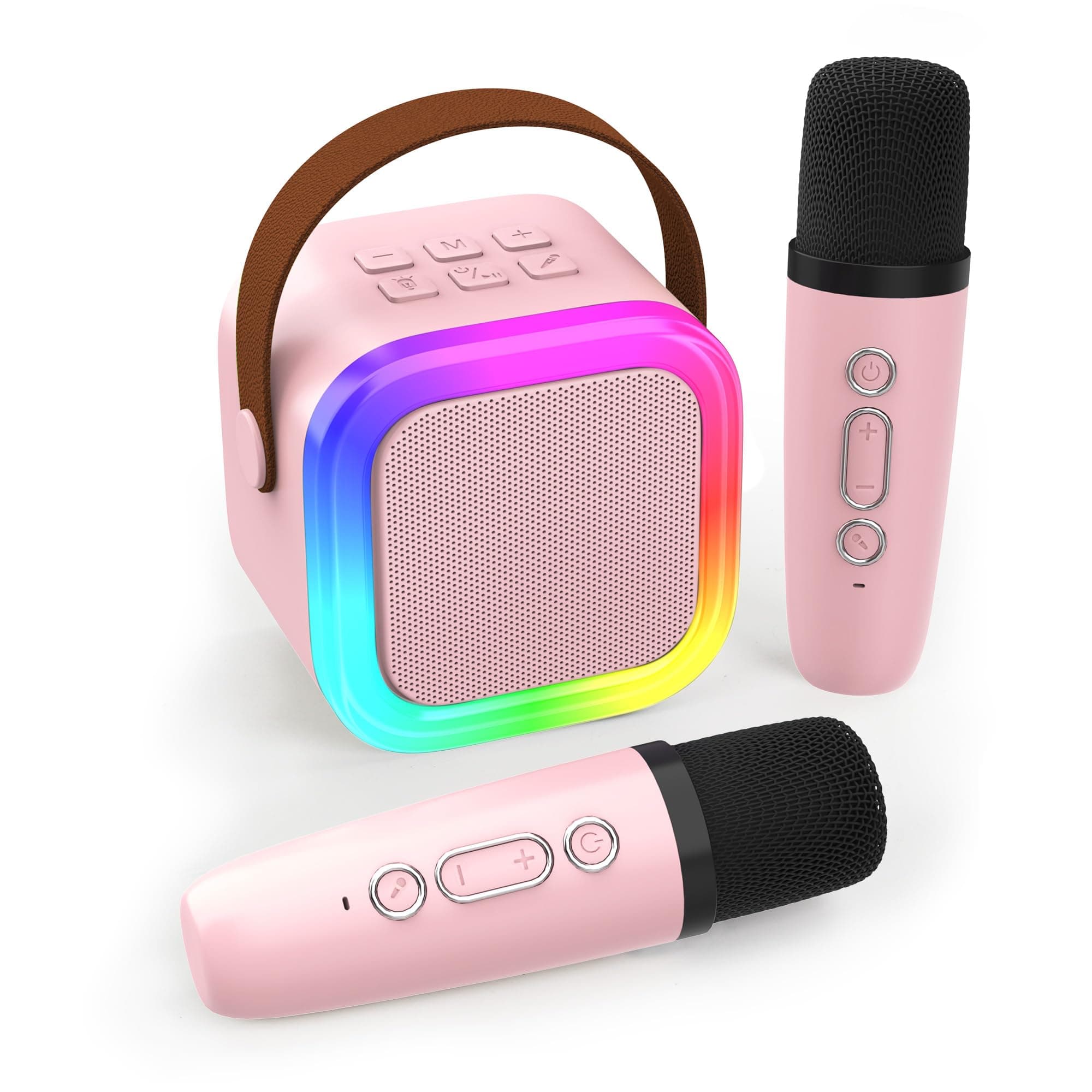 🎤🎁 Koolcover Karaoke-Maschine für Kinder & Erwachsene - Pink 2-Mic 🎉🎶