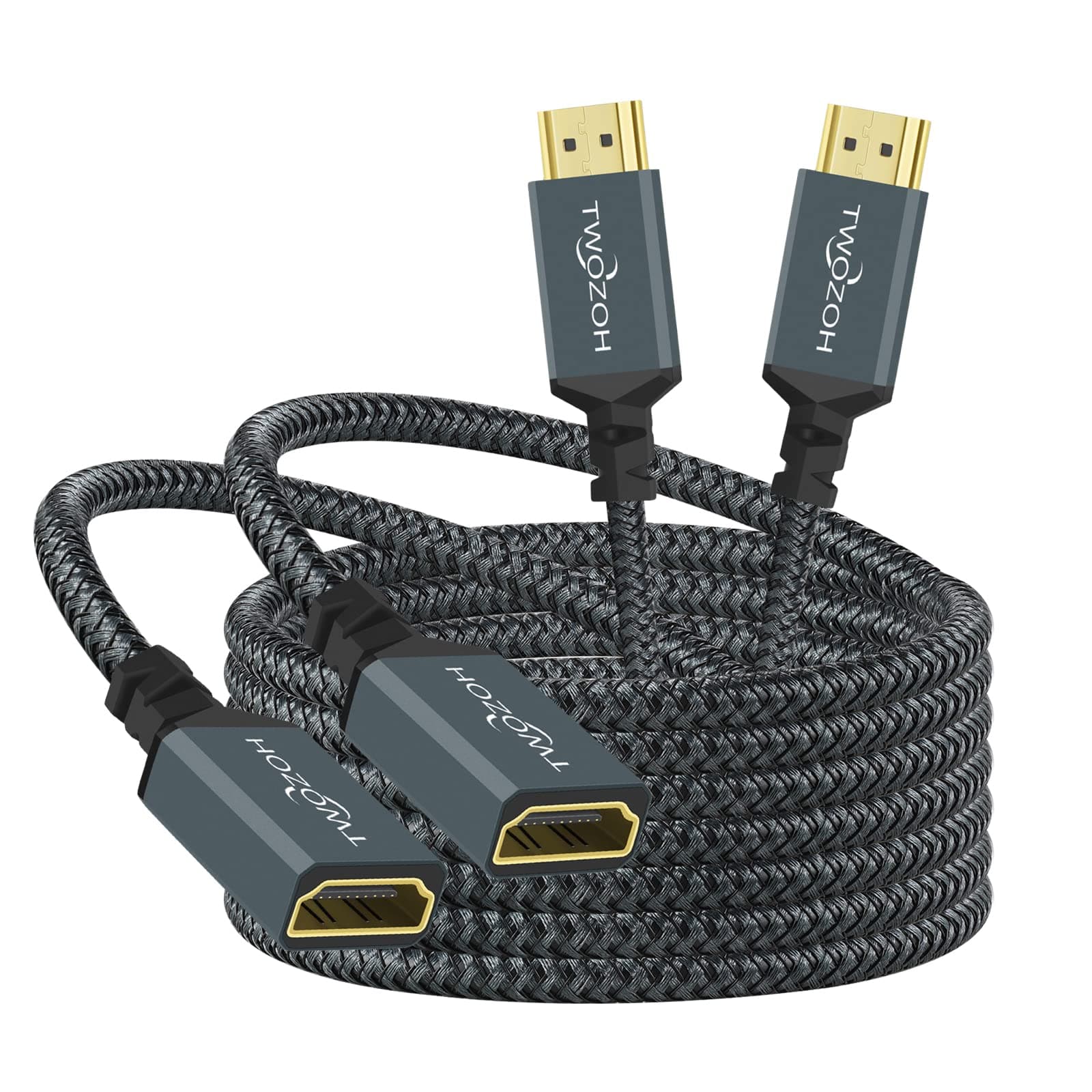 🔥 Angebot: Twozoh HDMI Verlängerungskabel 5M 2 Stück, 4K HDMI Extension 🚀