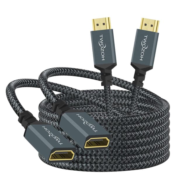 🔥 Angebot: Twozoh HDMI Verlängerungskabel 5M 2 Stück, 4K HDMI Extension 🚀