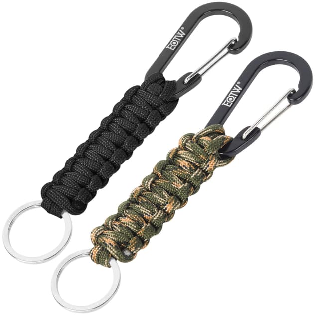 🎁 EOTW Paracord Schlüsselanhänger Karabiner Personalisiert 🌟