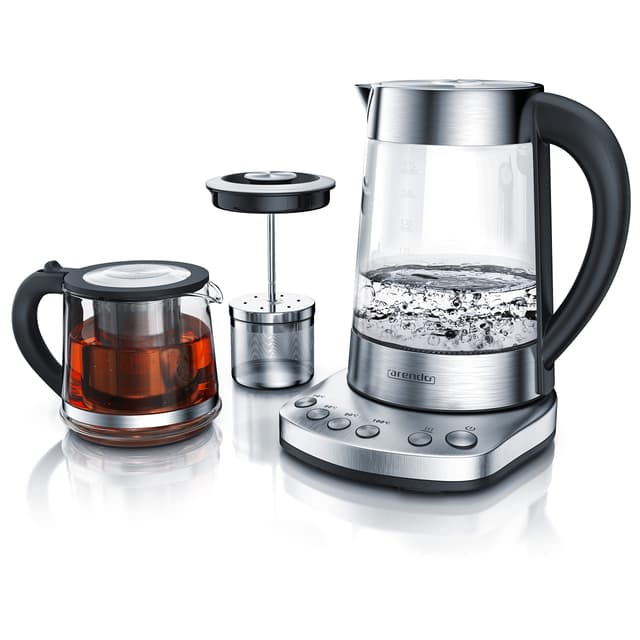 Arendo - Glas Wasserkocher mit Teesieb und Türkischer Teekocher 🍵🔥