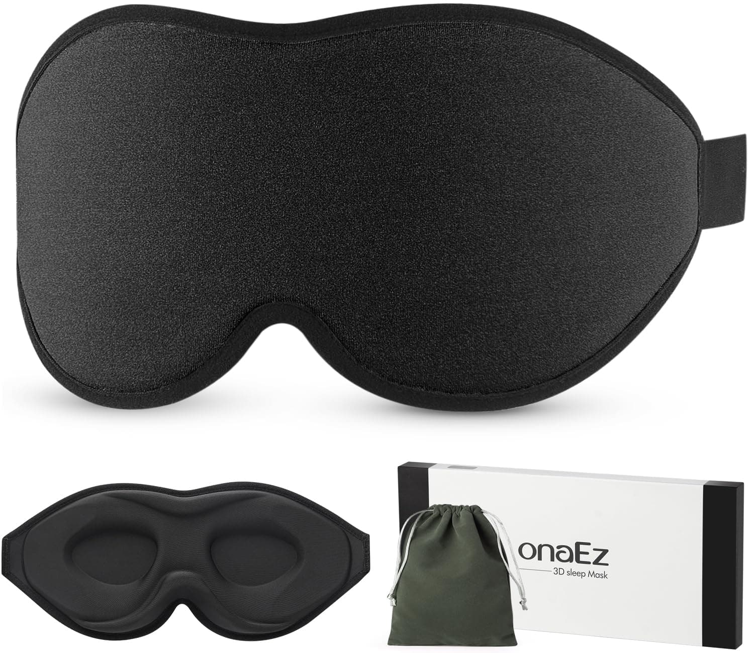 🌙 onaEz 3D Schlafmaske für Herren und Frauen - ultimative Dunkelheit und Komfort!