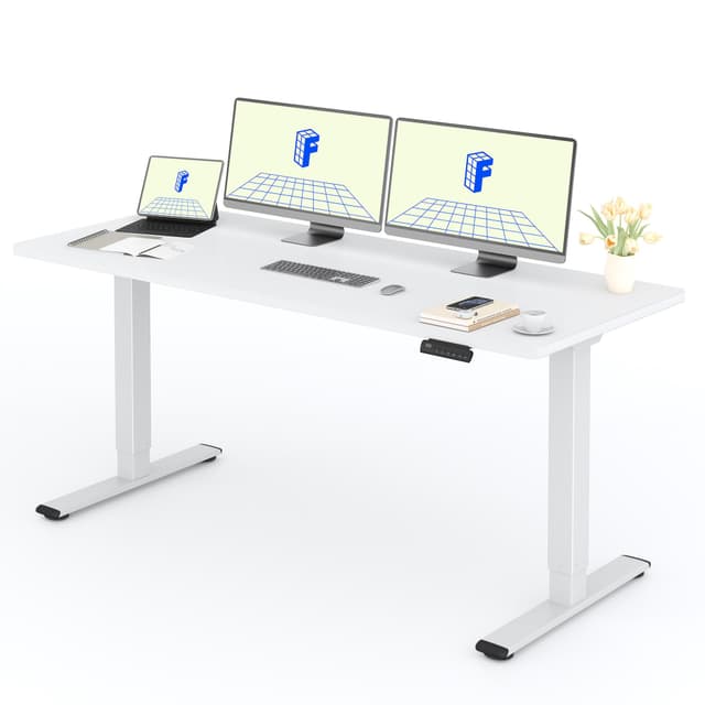 🌟FLEXISPOT Höhenverstellbarer Schreibtisch mit 2 Motoren & 25MM einteiliger Tischplatte🌟