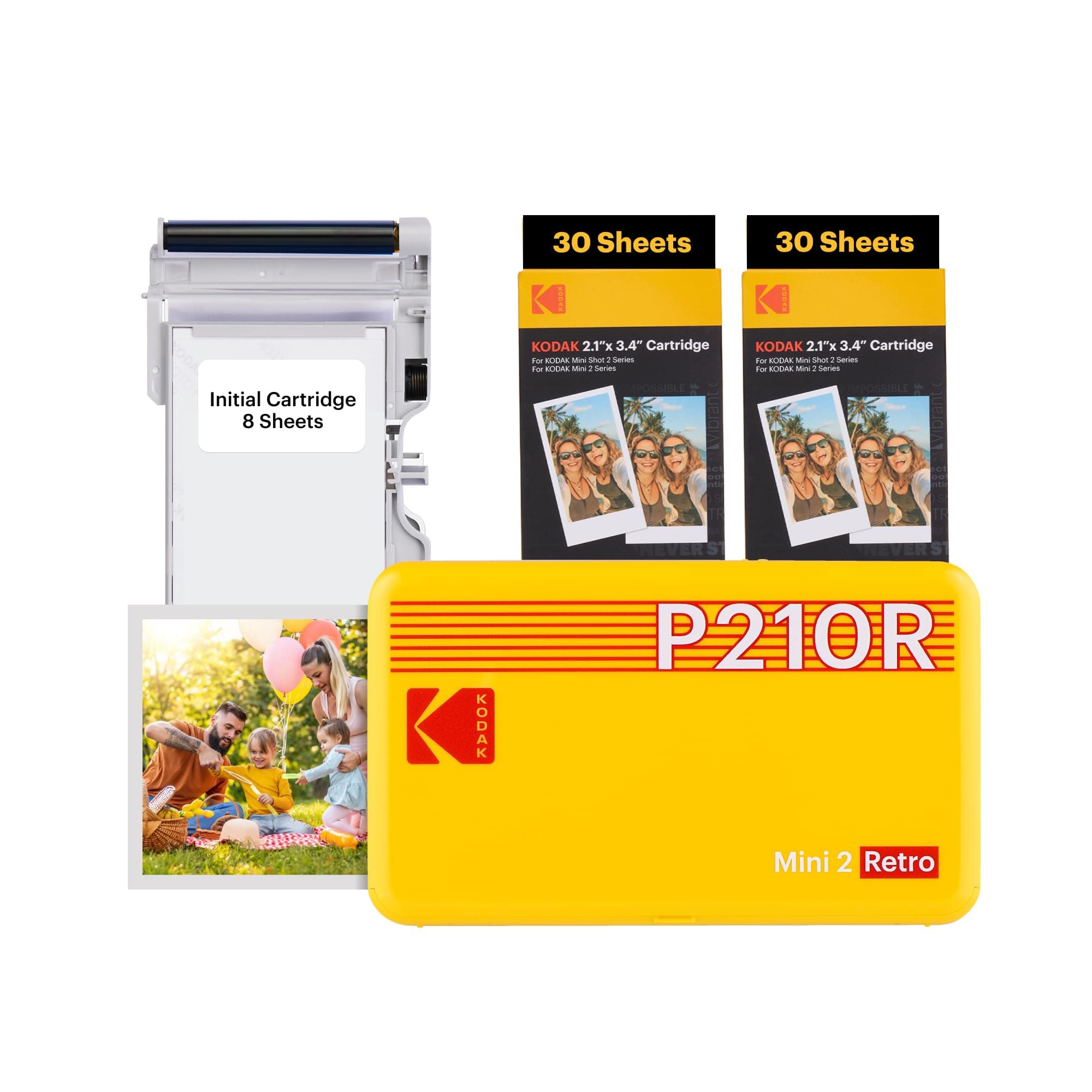 📸 KODAK Mini 2 Retro Fotodrucker - Mobiler Handy Drucker 🌈
