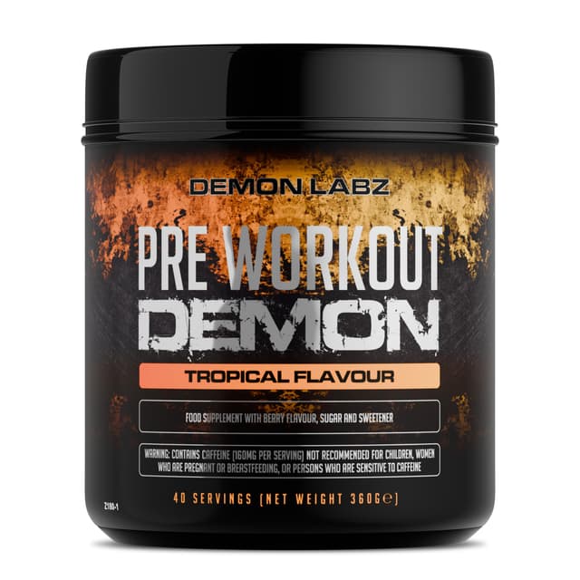 Pre Workout Demon - Tropischer Twist Geschmack - Trainingsbooster Made in Germany 🚀💪
