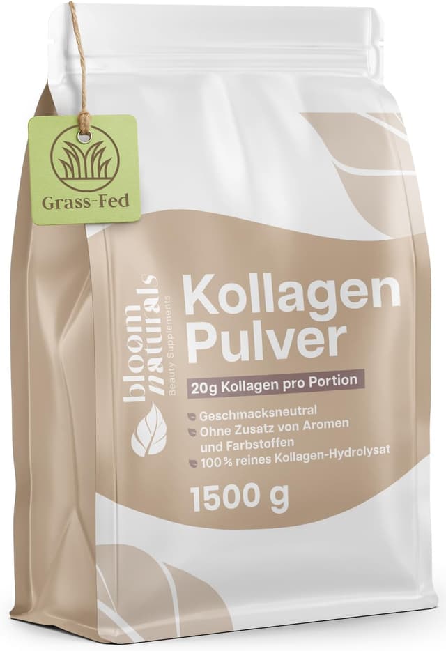 🌿 Hochdosiertes Grassgefüttertes Collagen Pulver 1500g - XXL Vorratspackung 🌿