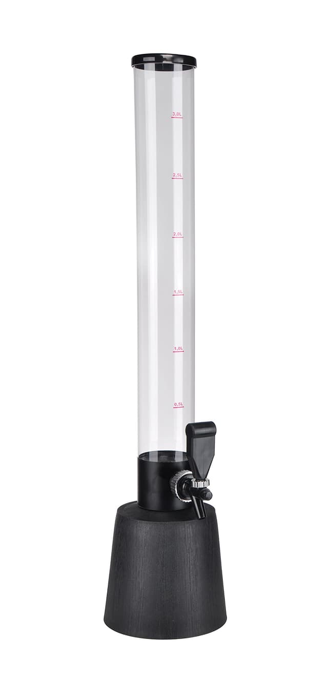 🍻 Spetebo Zapfsäule XXL für 3 Liter Getränke - Biersäule mit Zapfhahn 🥂